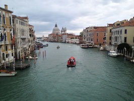 Salute from the Accademia Bridge