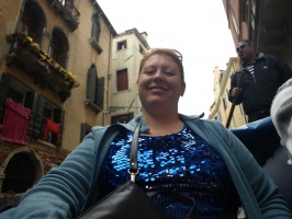 Kari on the gondola