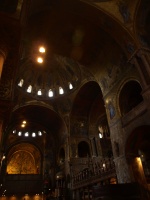 Inside St Mark's Basilica