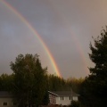 Closeup of Double Rainbow