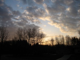 Wide view of May Sunrise