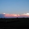 Distant Thunderstorms at sunset.