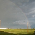 Rainbow behind the storm
