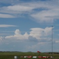 Great picture of a group of thunderstorms in the distance.