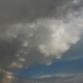 Mammatus on edge of storm