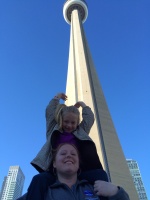 The girls at the CN Tower
