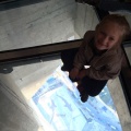 Kaitlyn on the glass floor